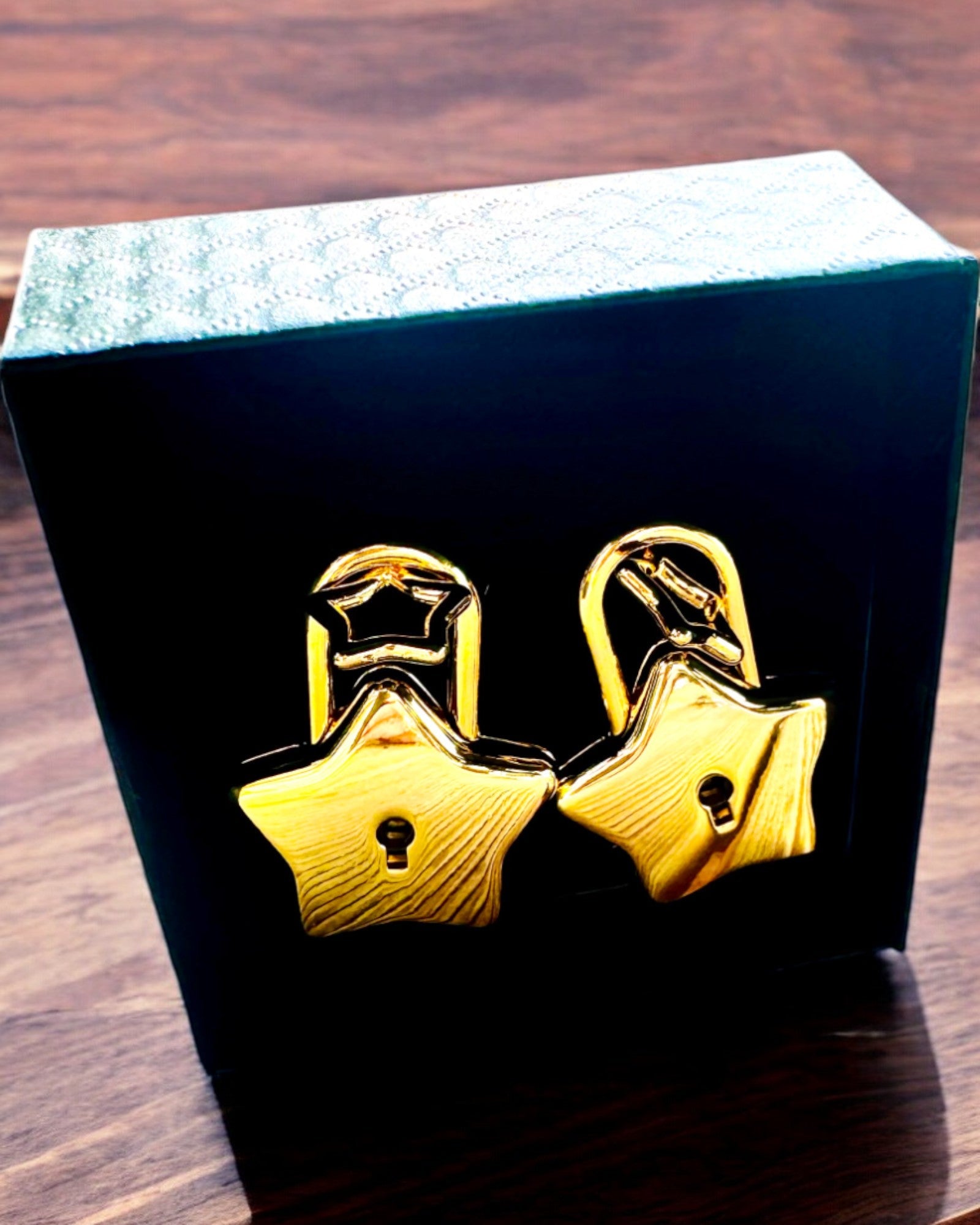 2 Mini Cadeados Estelares com Gravação – Protege os Teus Sonhos, personalizáveis para presente, 2 variantes de cores à escolha