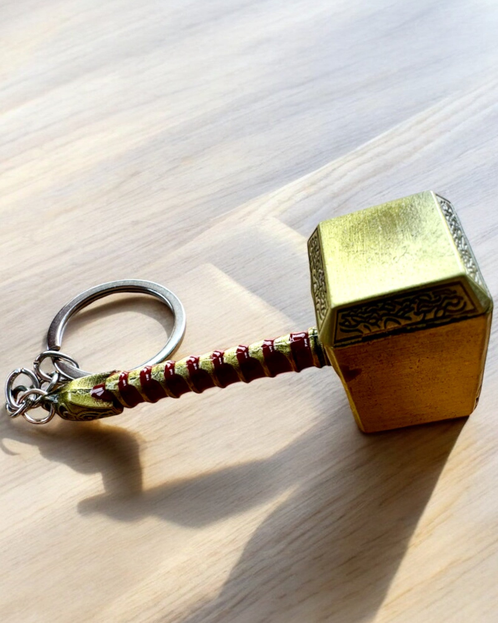 Martelo Viking - Porta-chaves e abre-garrafas num só - Premium, possibilidade de personalização com gravação