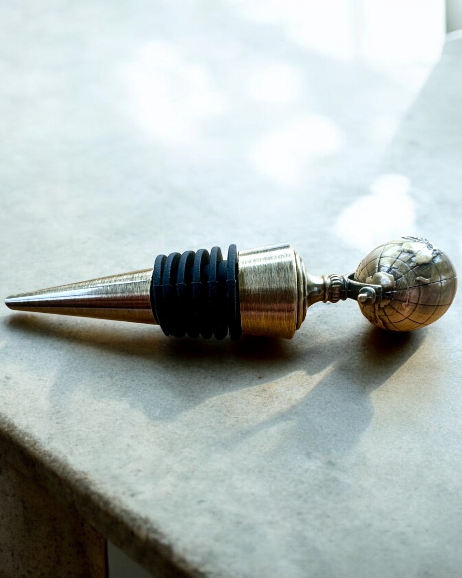 GloboStop - Rolha de Vinho com Gravação, possibilidade de personalização com gravação para presente