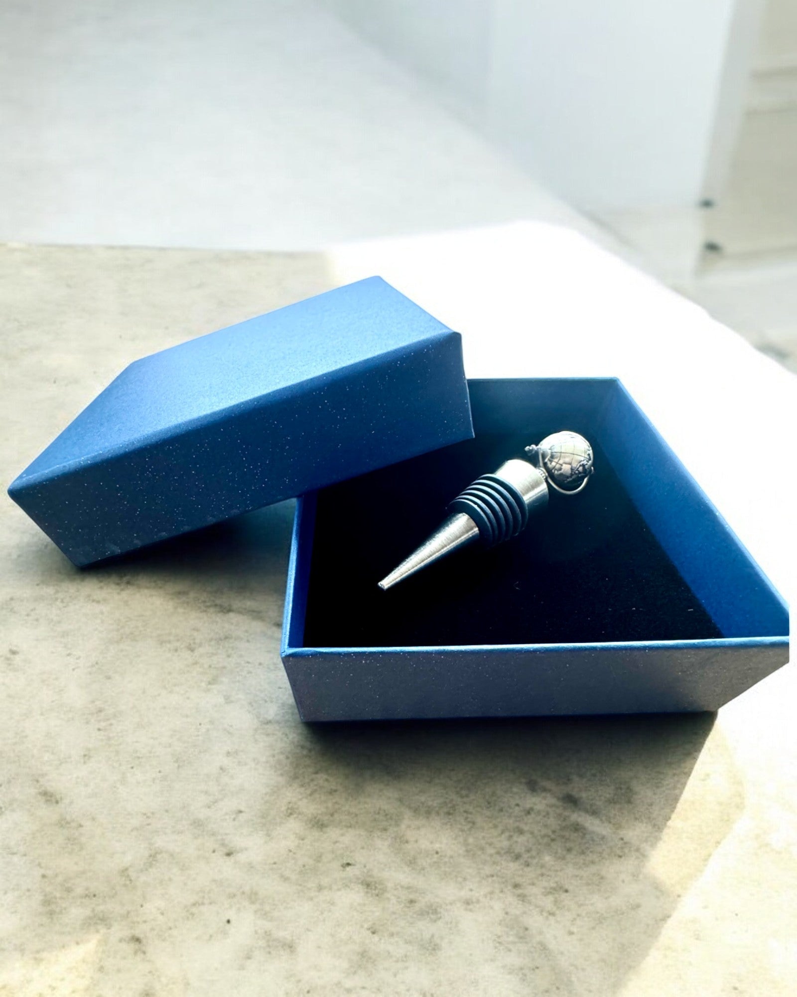 GloboStop - Rolha de Vinho com Gravação, possibilidade de personalização com gravação para presente