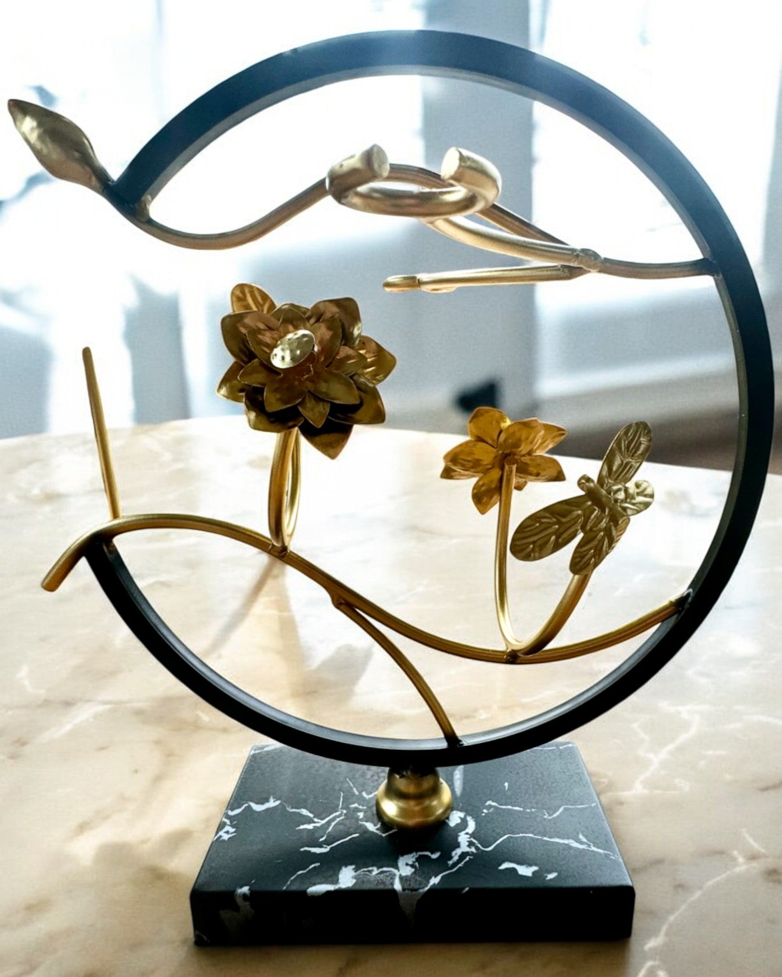 Suporte "Elegancki Owad" - para garrafa de vinho e copos, altura 33 cm, possibilidade de personalização com gravação para presente