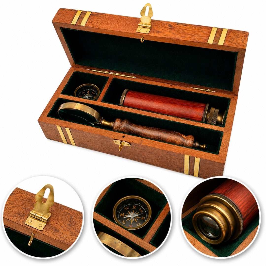 Conjunto de Presente Retro Exclusivo com Gravação