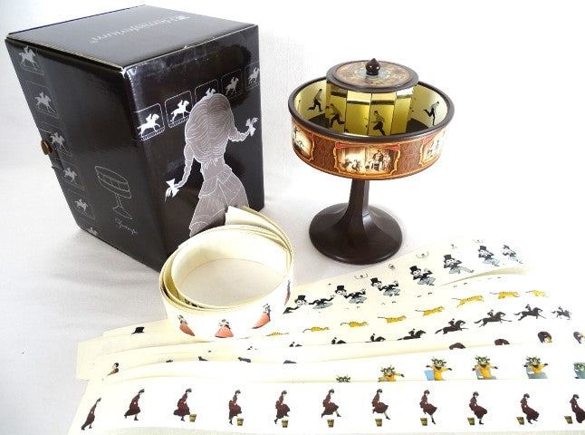 Praksinoscópio Miniatura Cinema do Século XIX com Personalização por Gravação