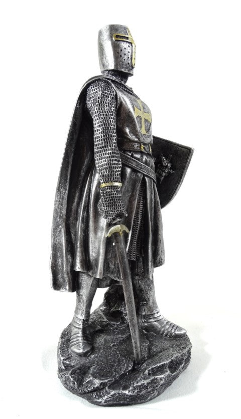 Figura de Cavaleiro Cruzado de 30cm com Gravação
