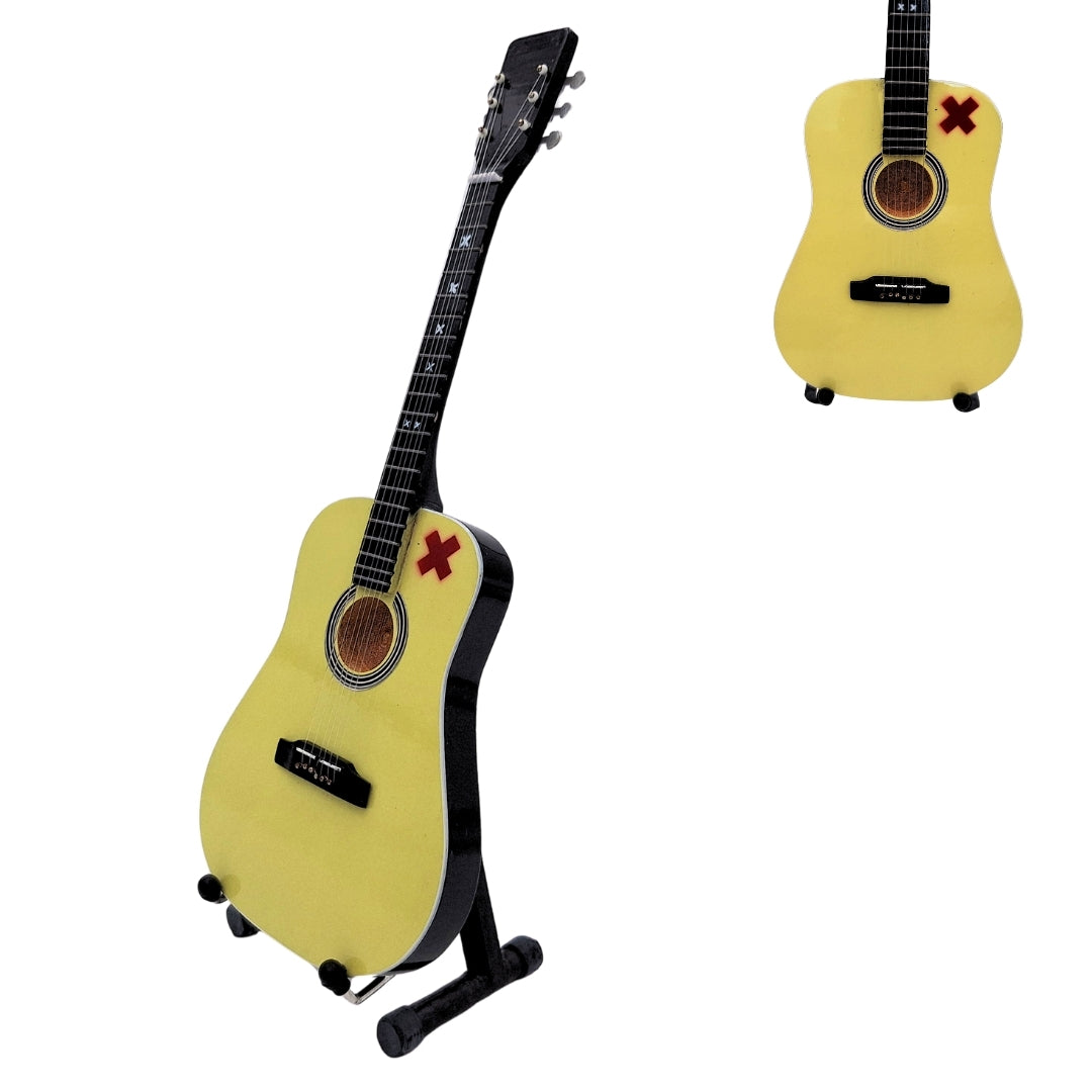Mini guitarra Ed Sheeran 27,5 cm em mogno com possibilidade de personalização com gravação