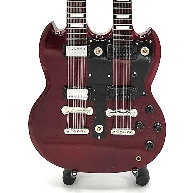 Mini guitarra estilo Led Zeppelin - Jimmy Page - Double Neck MGT-2059