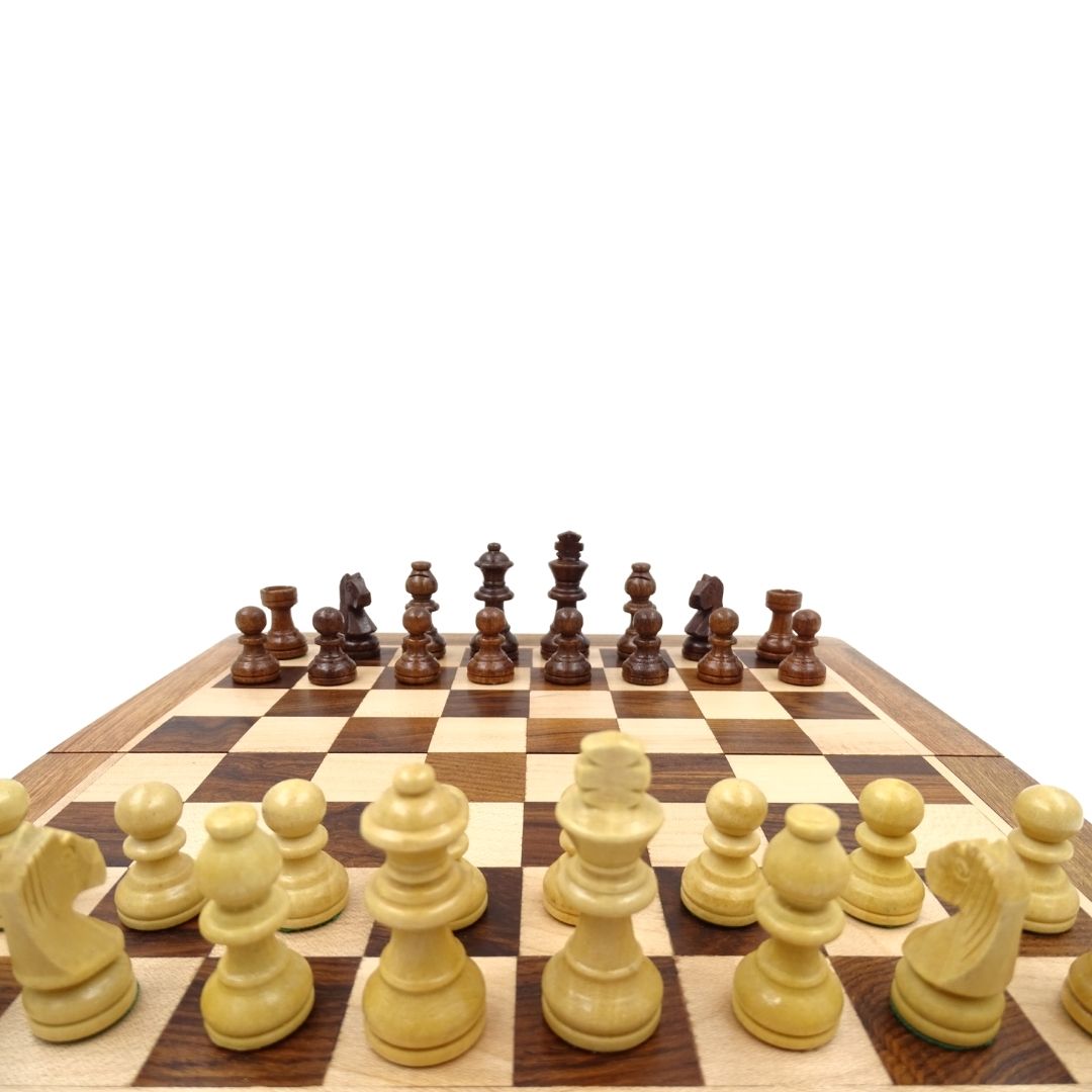 Xadrez magnético de madeira 30x30 cm dobrável G614 com gravação