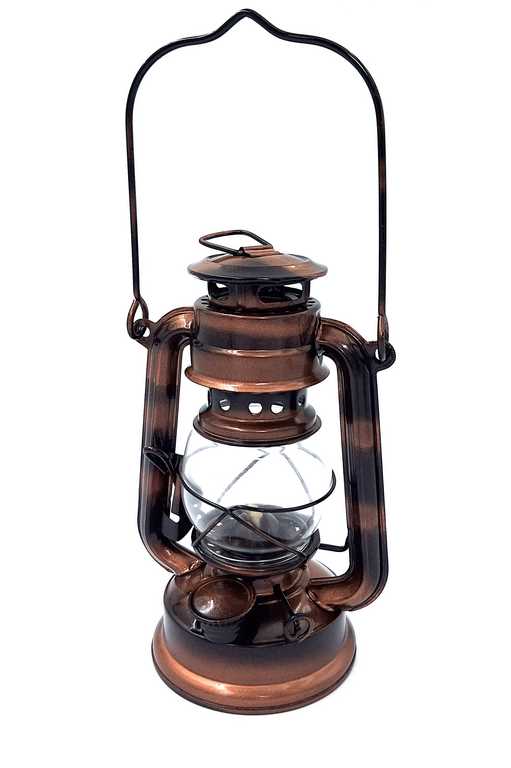 Lâmpada de petróleo náutica retro DT245F com possibilidade de personalização por gravação, ideal para presente, feita de vidro e chapa, altura 19 cm, design marinheiro