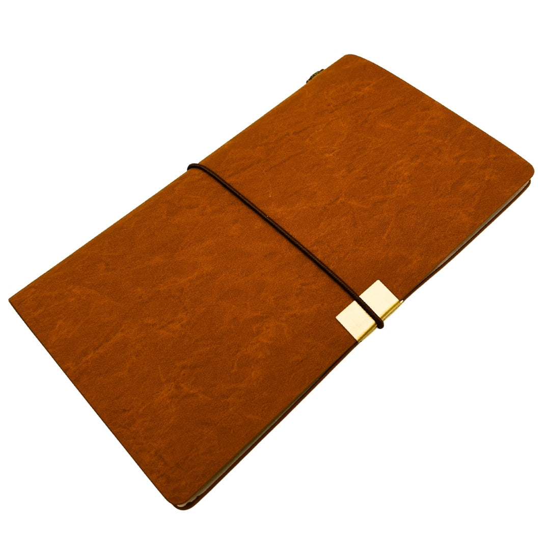 Caderno de Couro de Viajante com Gravação Personalizada