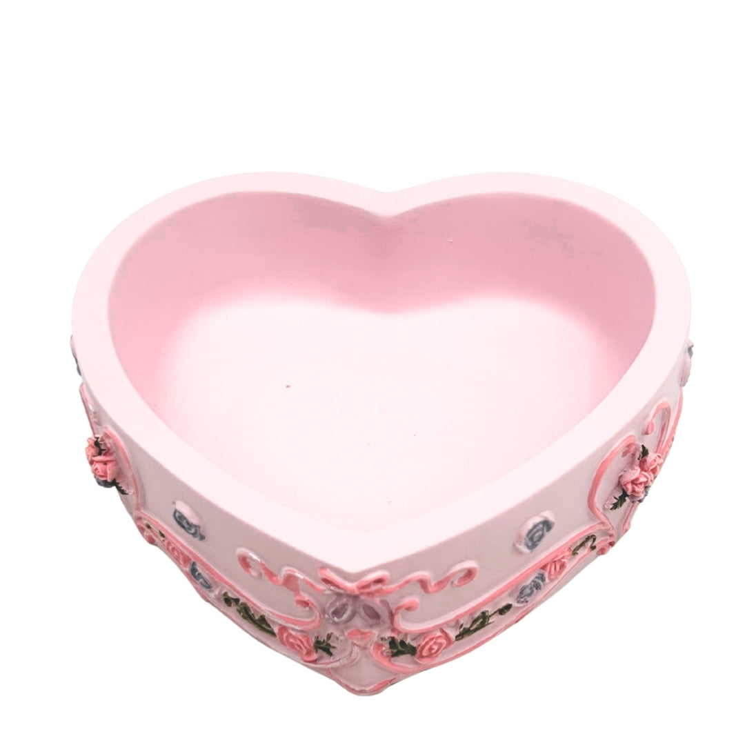 Caixa de Música Bailarina Coração Lago dos Cisnes com Possibilidade de Gravação Personalizada, Rosa, 12,5 cm, Presente Ideal para Aniversário ou Aniversário de Casamento