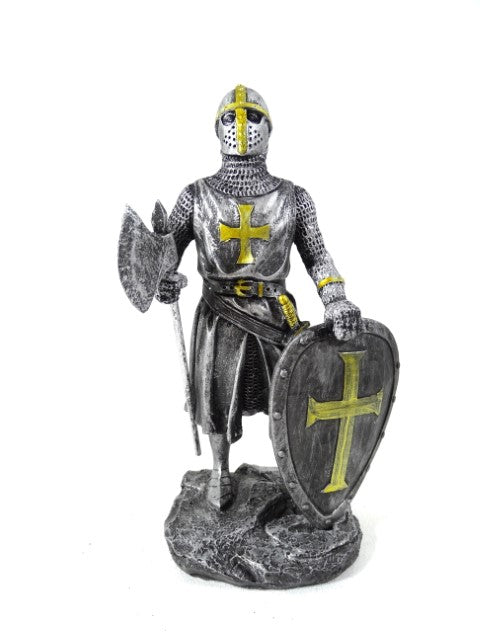Figura de cavaleiro cruzado 18 cm com possibilidade de personalização por gravação