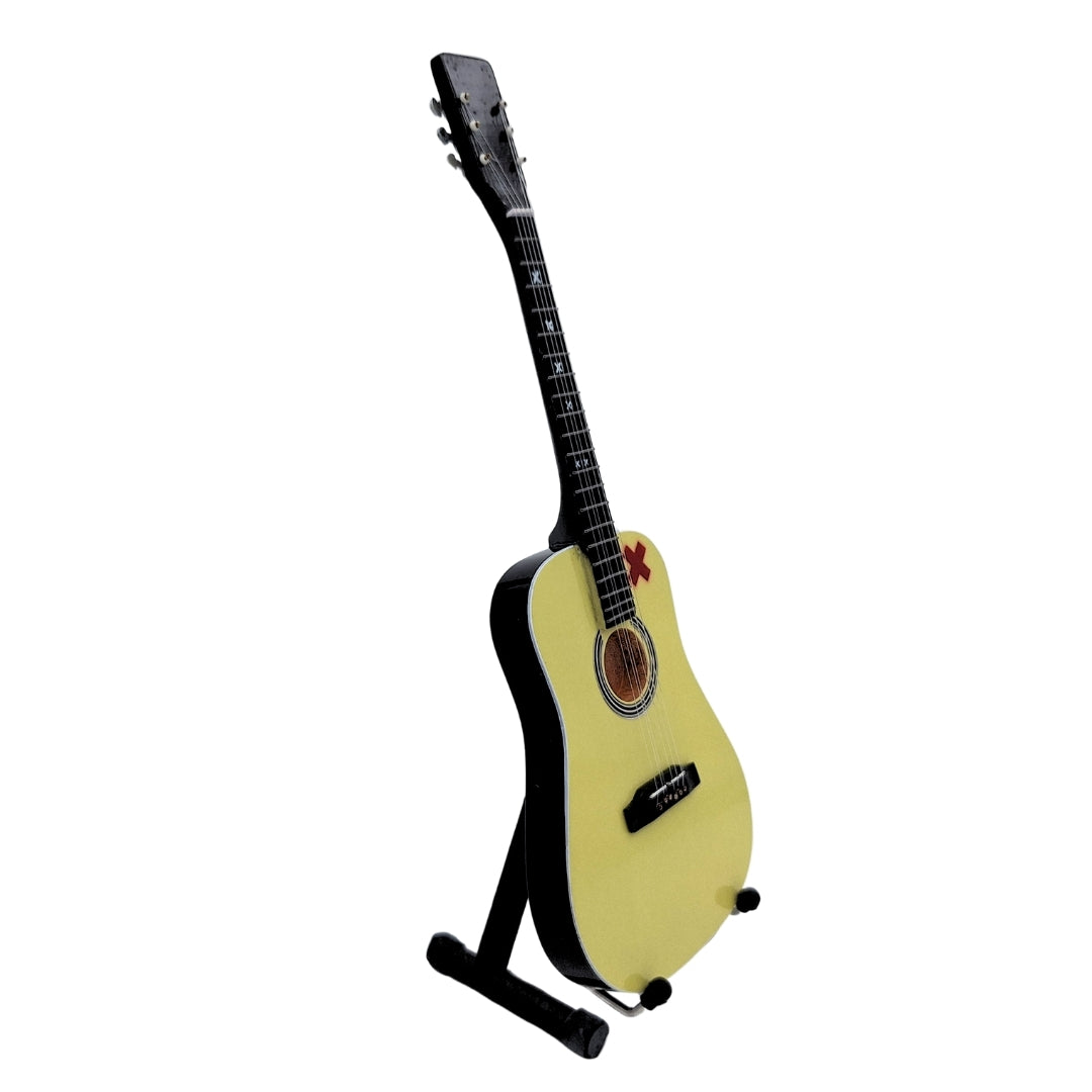Mini guitarra Ed Sheeran 27,5 cm em mogno com possibilidade de personalização com gravação