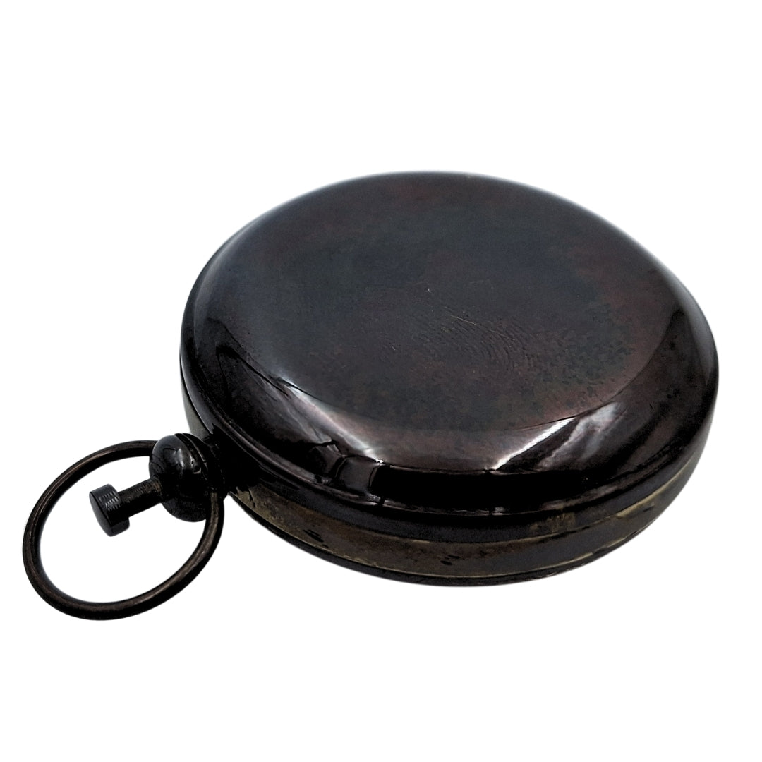 Bússola Turística Retro de Latão com Acabamento Antigo e Possibilidade de Gravação – Presente Ideal para Viajantes e Amantes da Natureza – Dimensões 6 x 5 x 1,75 cm, Tampa Protetora de Vidro