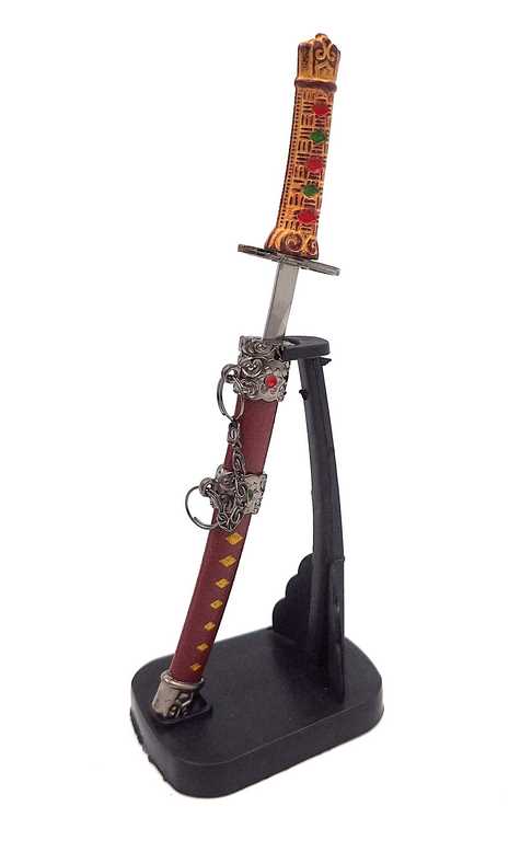Katana - faca de papel SW-199 com possibilidade de personalização por gravação, ideal para presente, altura 18 cm, bainha decorativa incluída