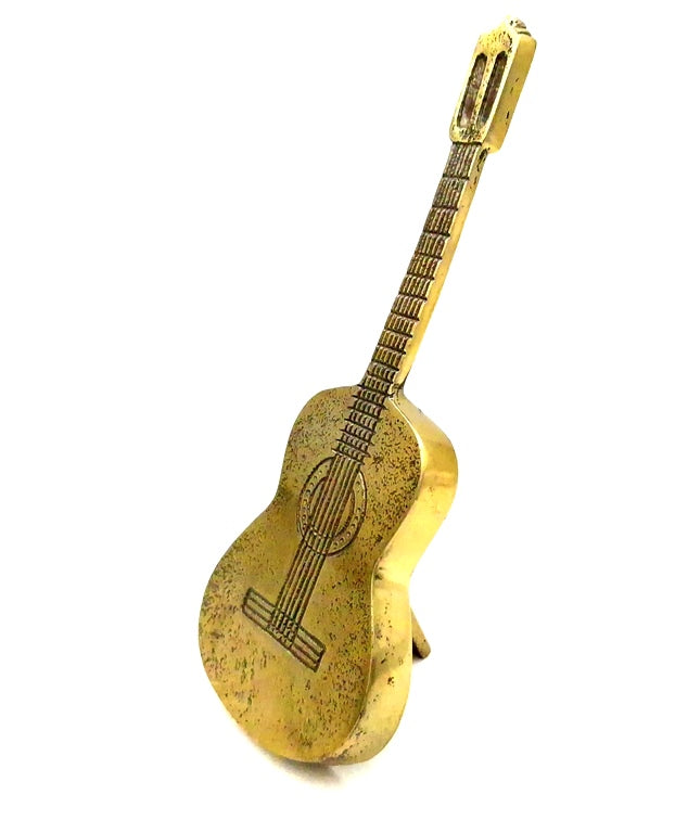 Guitarra decorativa metálica MUS-20 com possibilidade de personalização por gravação