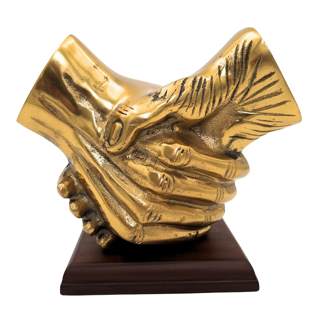 Figura decorativa Aperto de Mão com possibilidade de personalização por gravação