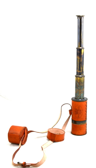 Telescópio de Latão Retro com Correia de Couro NC1596 com Possibilidade de Personalização por Gravação