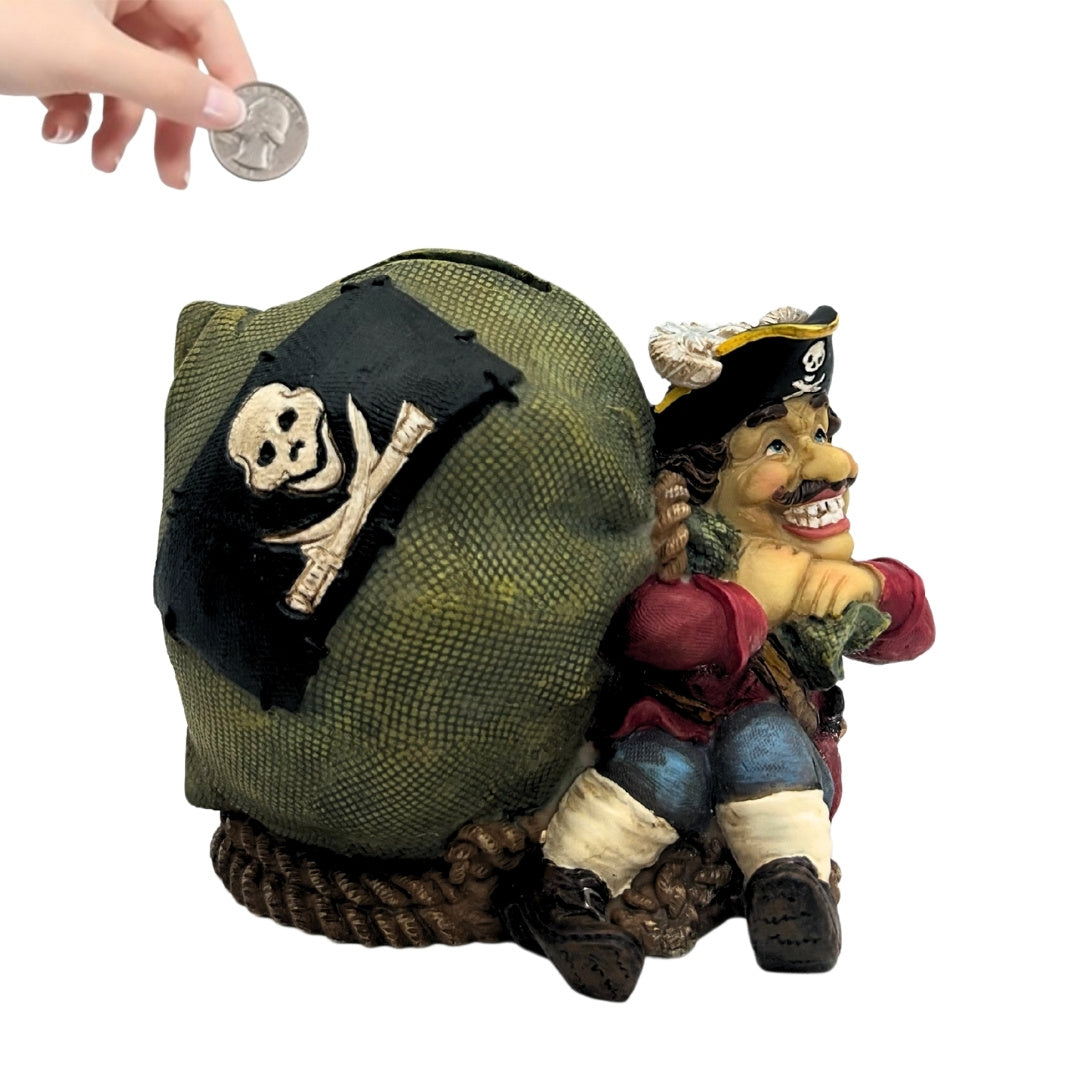 Cofre Decorativo Pirata com Tesouro 14 cm com Possibilidade de Personalização por Gravação