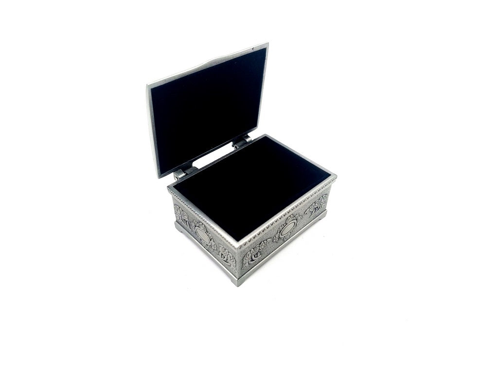 Caixa Metálica ALBIN 2178A com Possibilidade de Personalização por Gravação, Ideal para Presente - 6x5x3 cm, Design Elegante, Material Durável