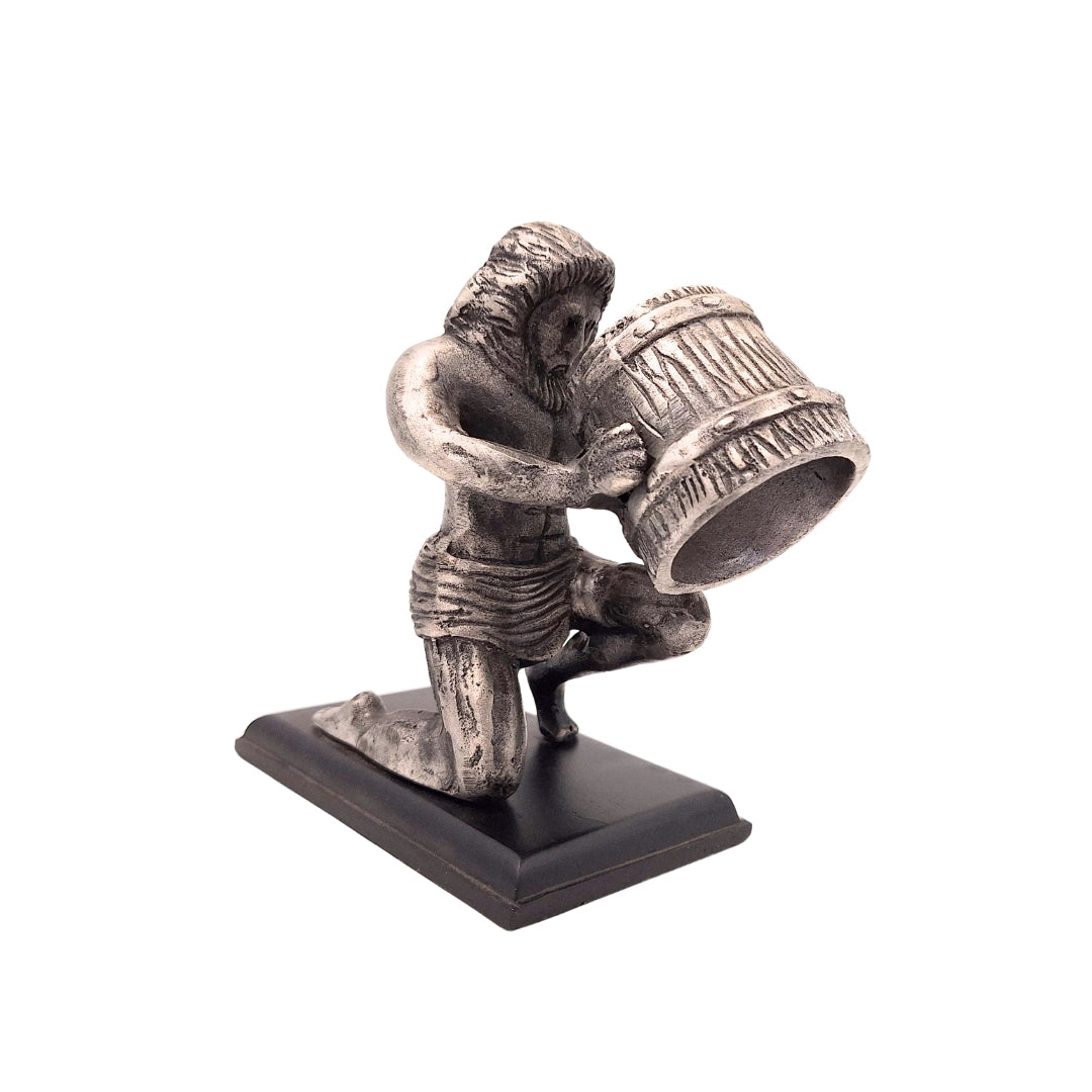 Figura decorativa Aquário AQU em alumínio, gravação personalizada, ideal para presente, altura 18 cm, estilo clássico e art déco