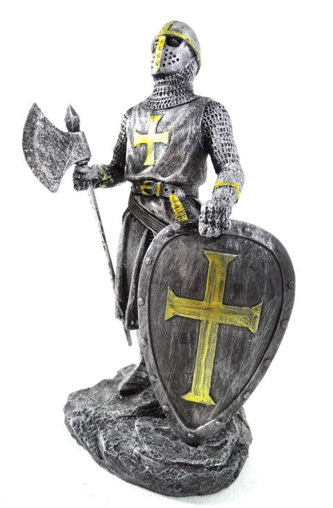 Figura de cavaleiro cruzado 18 cm com possibilidade de personalização por gravação