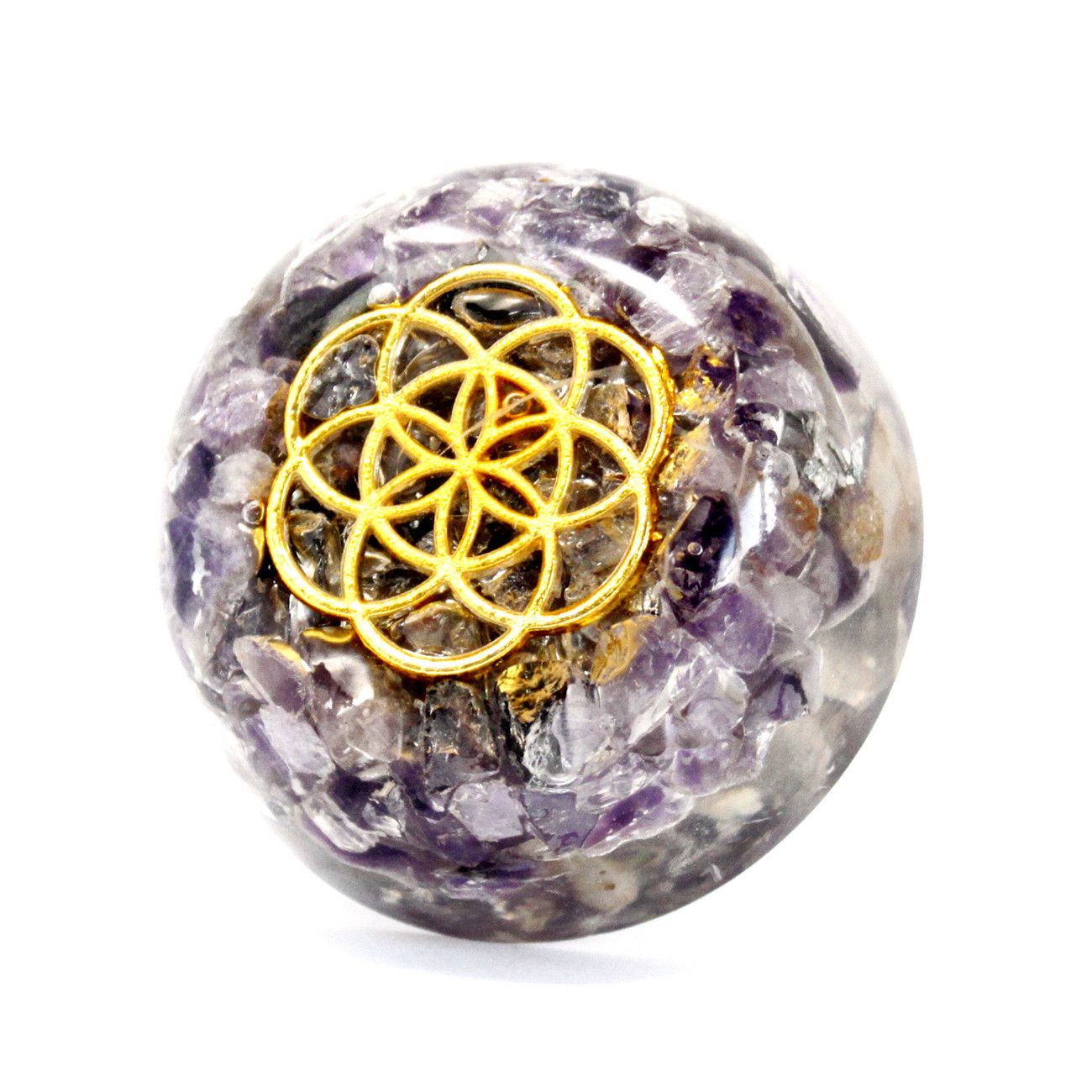 Pacotes de Energia para Secretária Orgonite - Cúpula de Ametista