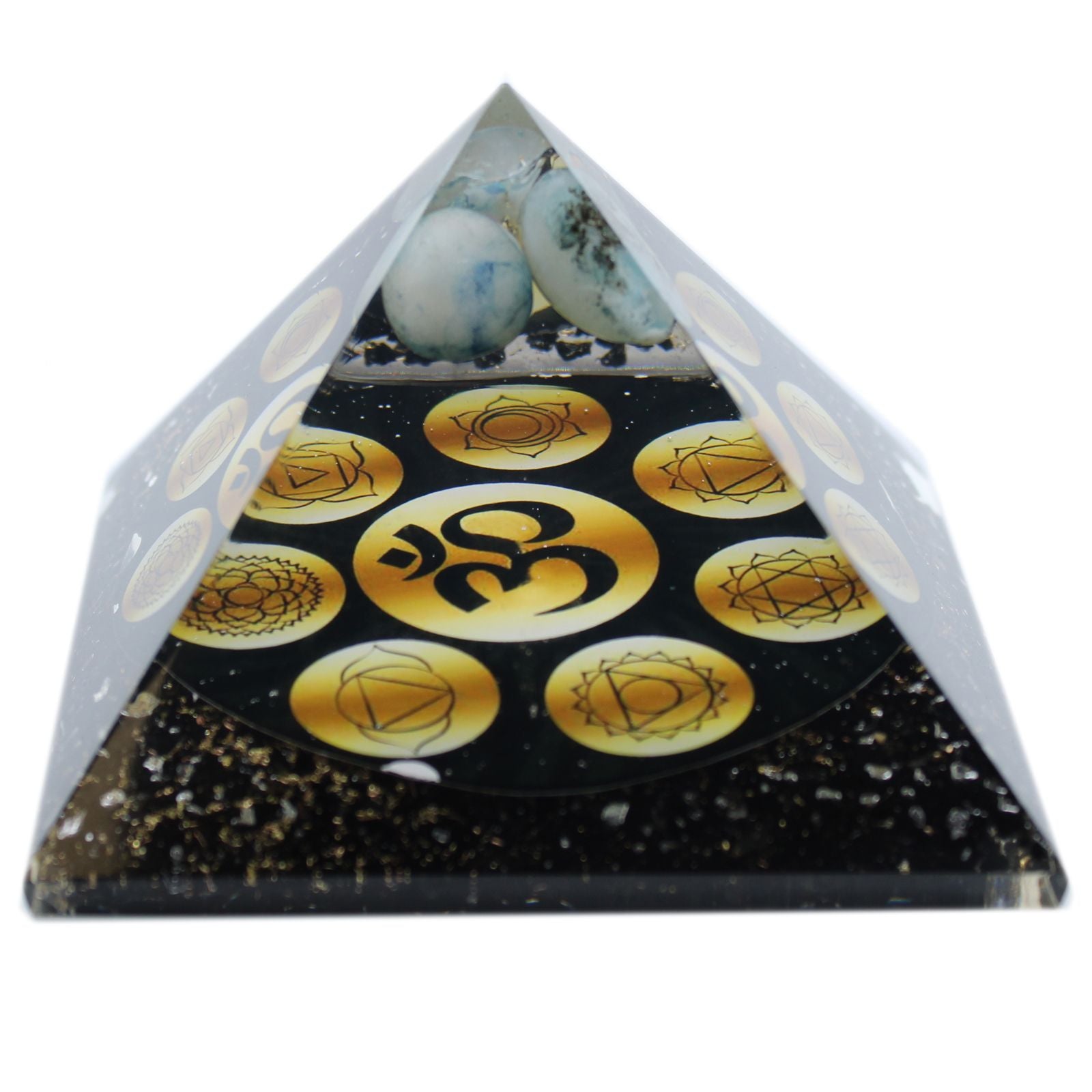 Pirâmide Orgonite Midnight Om Chakra