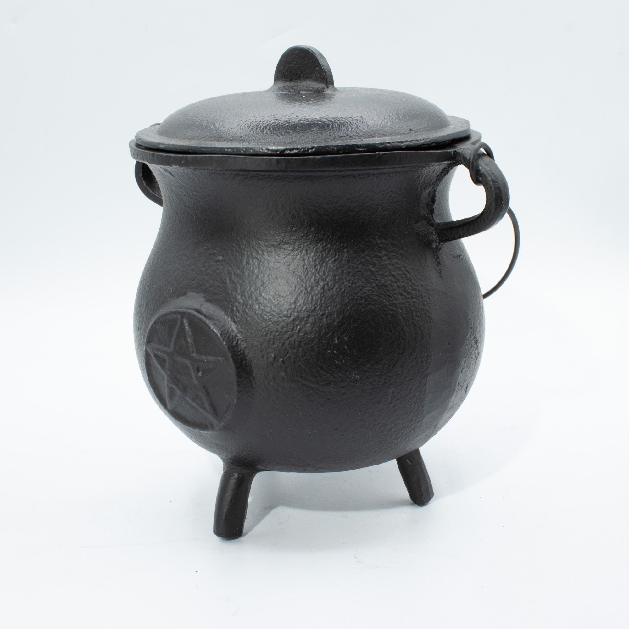 Potente Caldeirão de Ferro Fundido com Pentagrama 23x18 cm, 4500 g