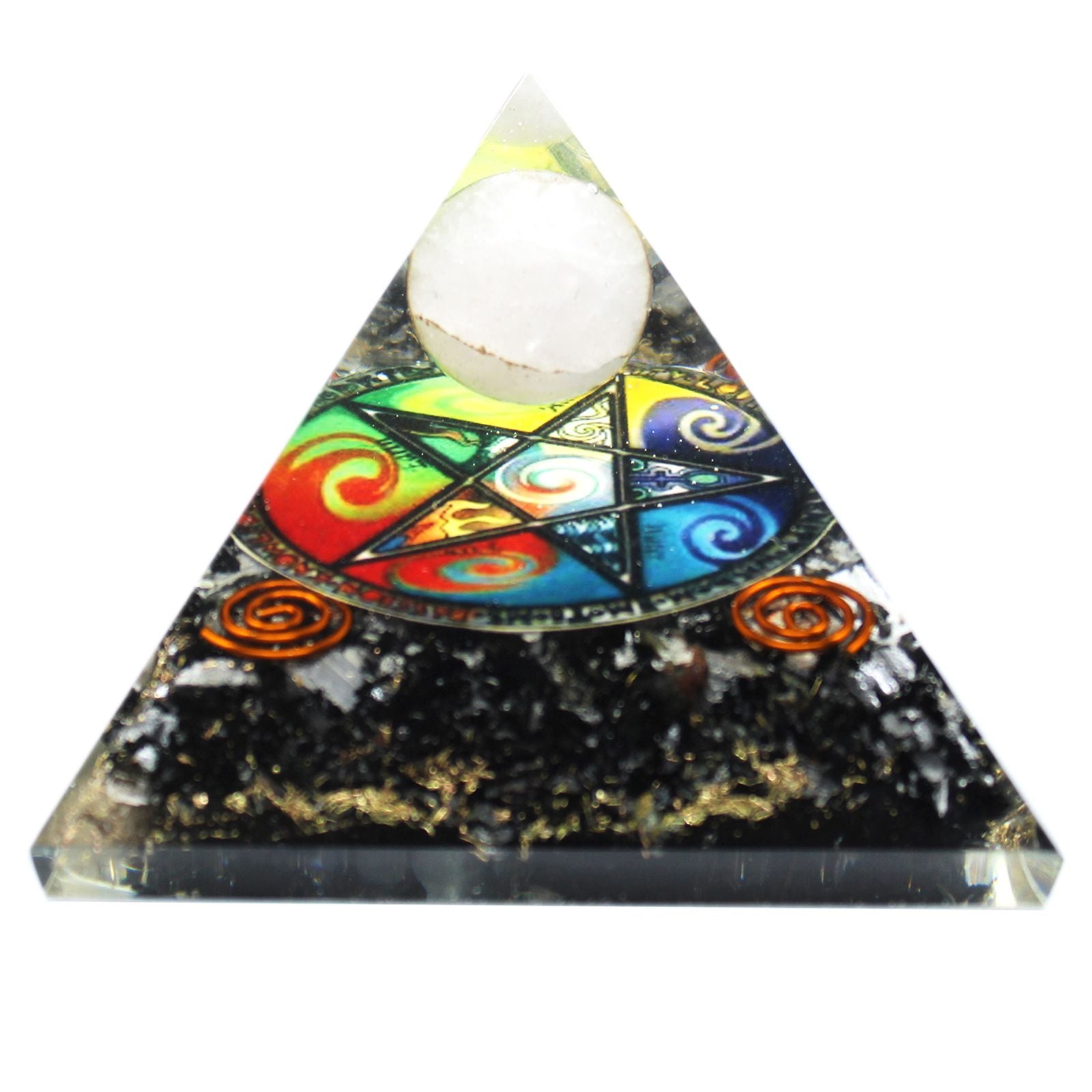 Pirâmide Orgonite Midnight Pentágono