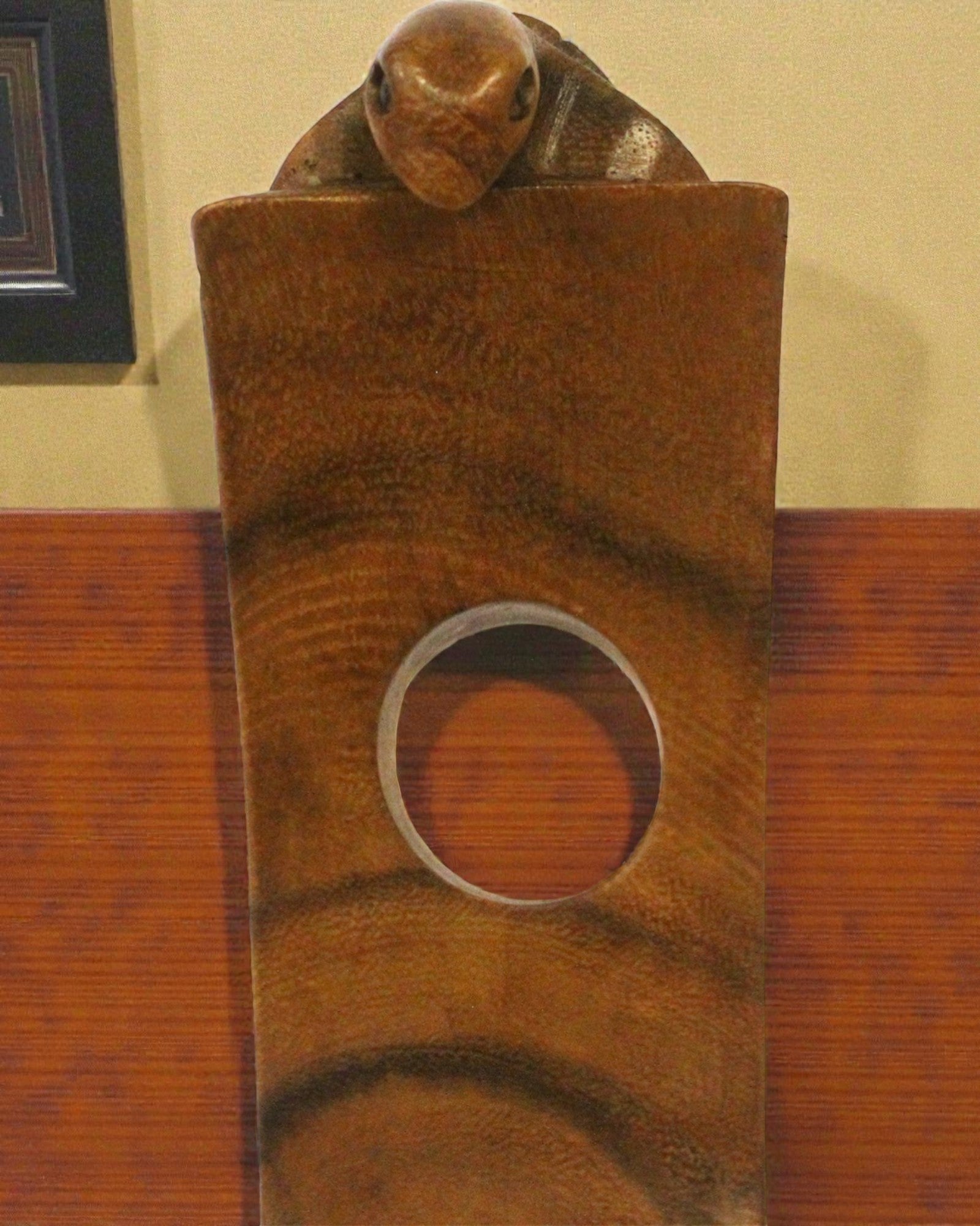 Tortu Balance – Suporte para vinho equilibrado, esculpido à mão, em forma de tartaruga