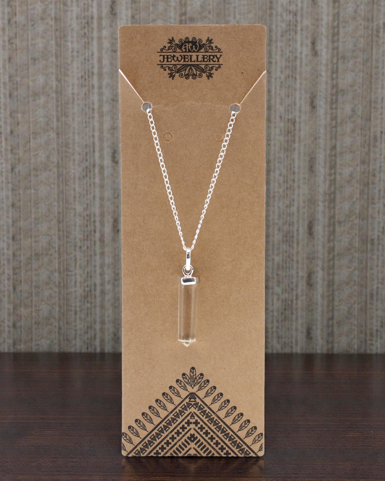 Ponta de Cristal – Pendente Clássico em Ponta de Quartzo Cristal de Rocha