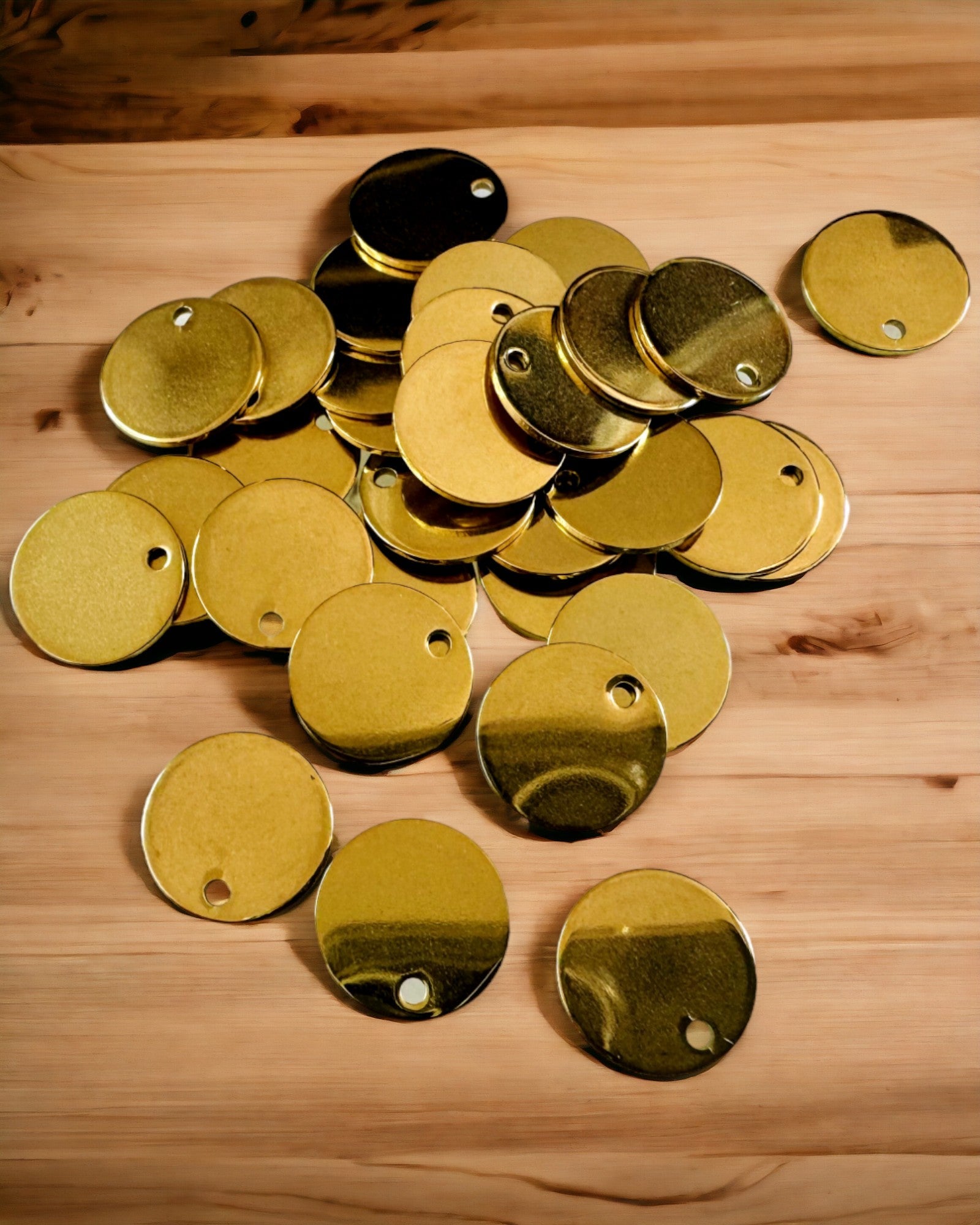 Pendente Redondo de Aço Inoxidável para presente com possibilidade de Personalização, gravação