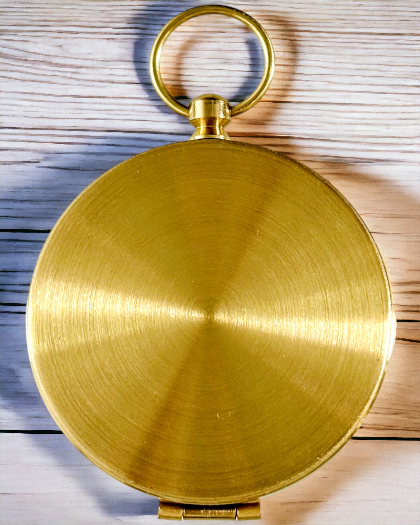 Bússola de Latão à Prova de Água com Efeito Luminoso - Essencial para Caminhadas e Campismo, personalização com gravação