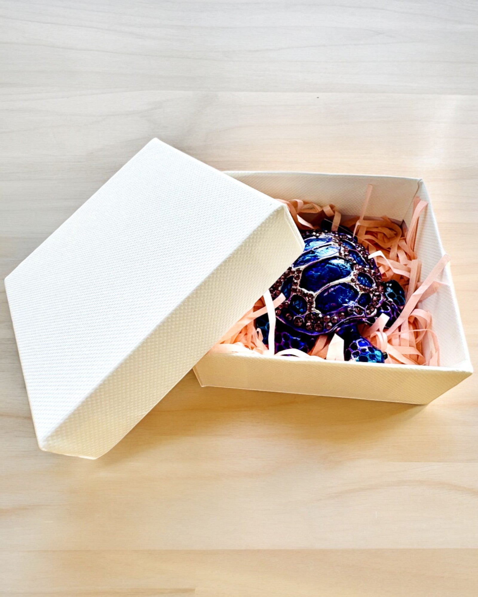 Tesouro Mágico da Tartaruga - Caixa de Joias com possibilidade de personalização com gravação, presente