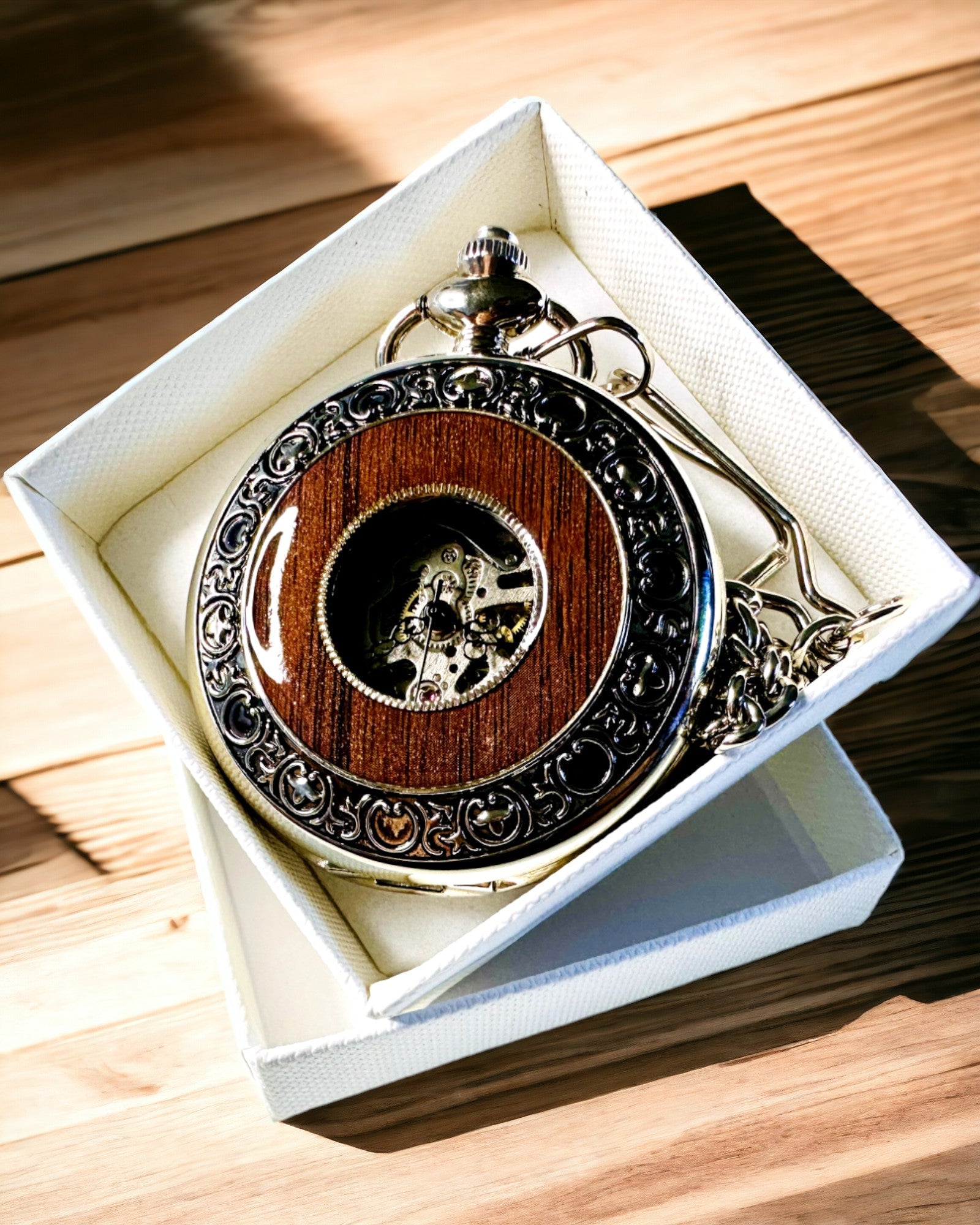 Relógio de Bolso "Heritage Timekeeper" com Possibilidade de Gravação