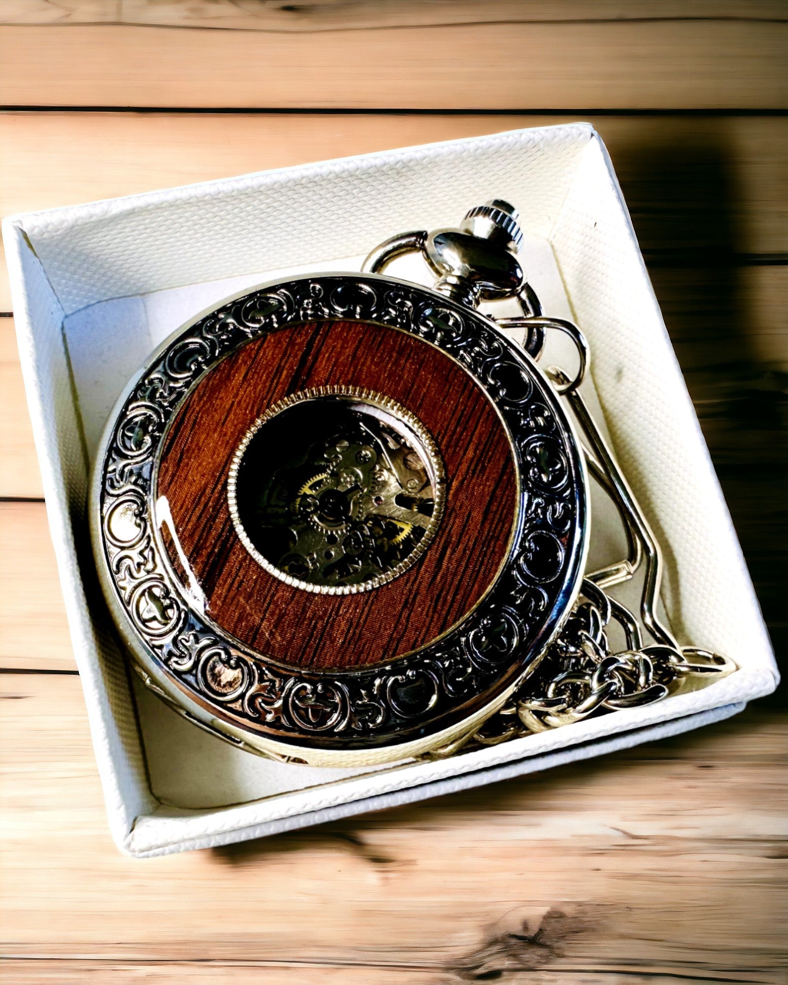 Relógio de Bolso "Heritage Timekeeper" com Possibilidade de Gravação