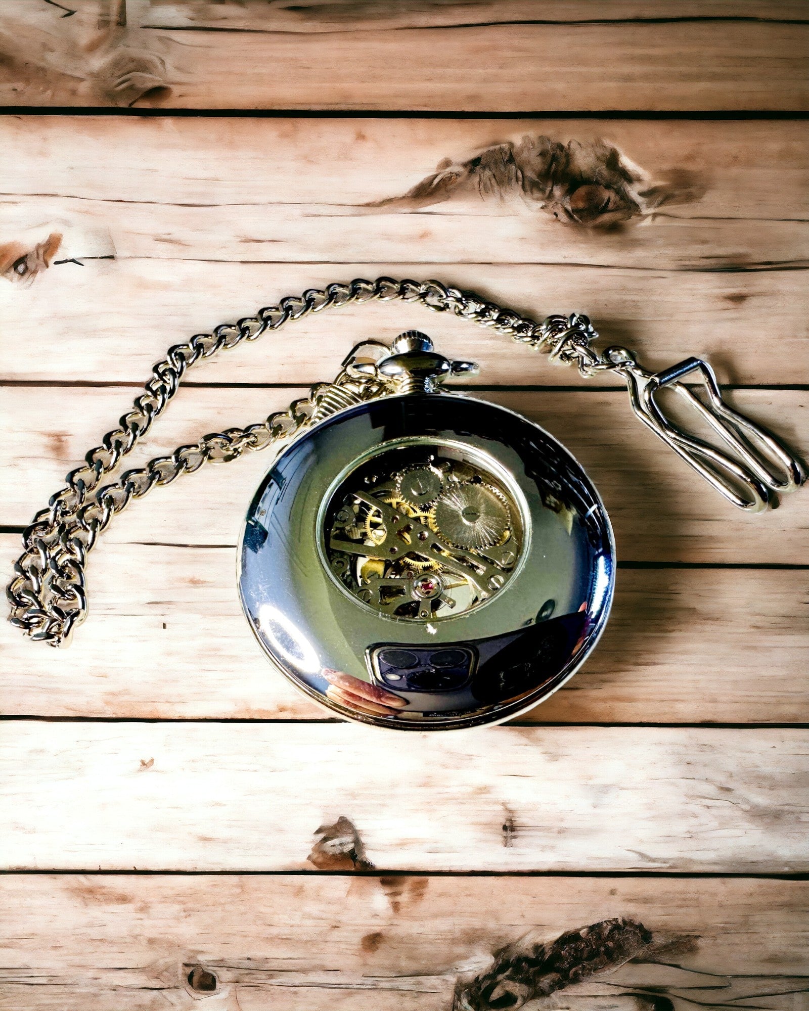 Relógio de Bolso "Heritage Timekeeper" com Possibilidade de Gravação