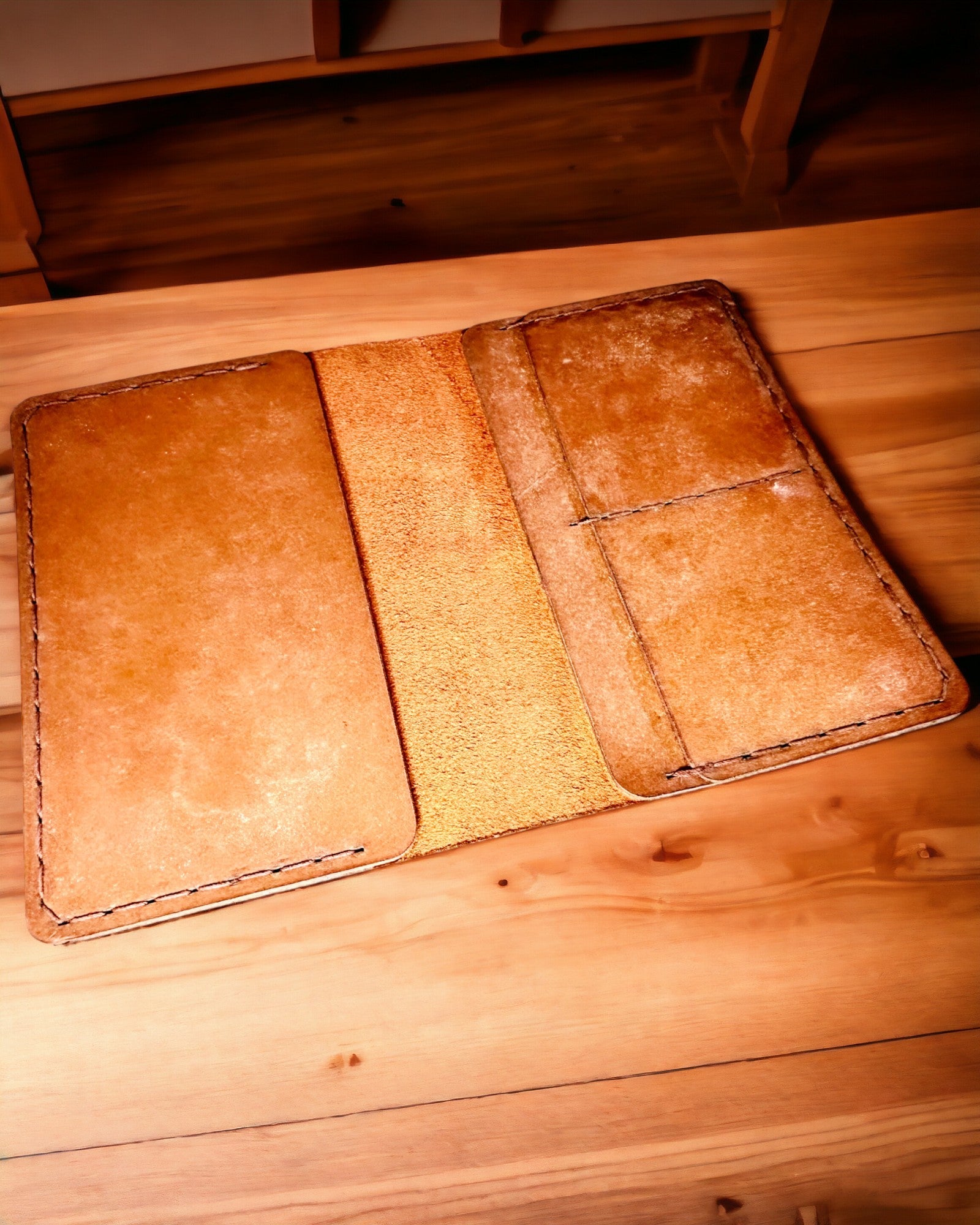 Estojo "Viajante" - Embalagem de Couro para Passaporte, personalização com gravação - 2 variantes de cor