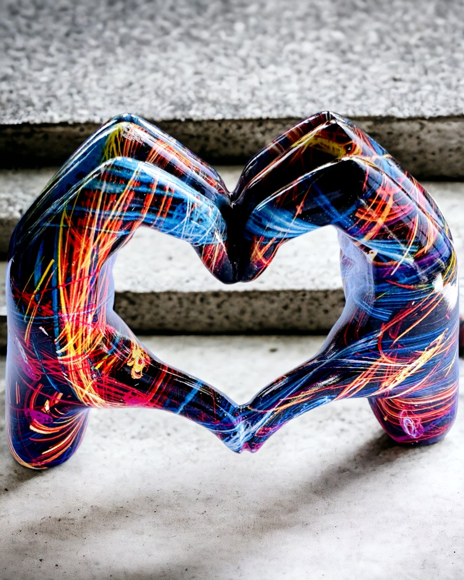 Kalejdoskop Serce – Decoração Artesanal de Resina com Possibilidade de Gravação