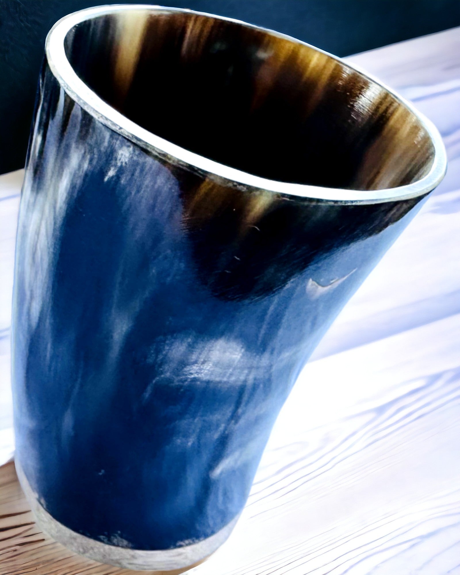 Pequeno Copo Feito à Mão com Opção de Gravação, Copo Indiano, possibilidade de personalização para presente, gravação. Cor escura