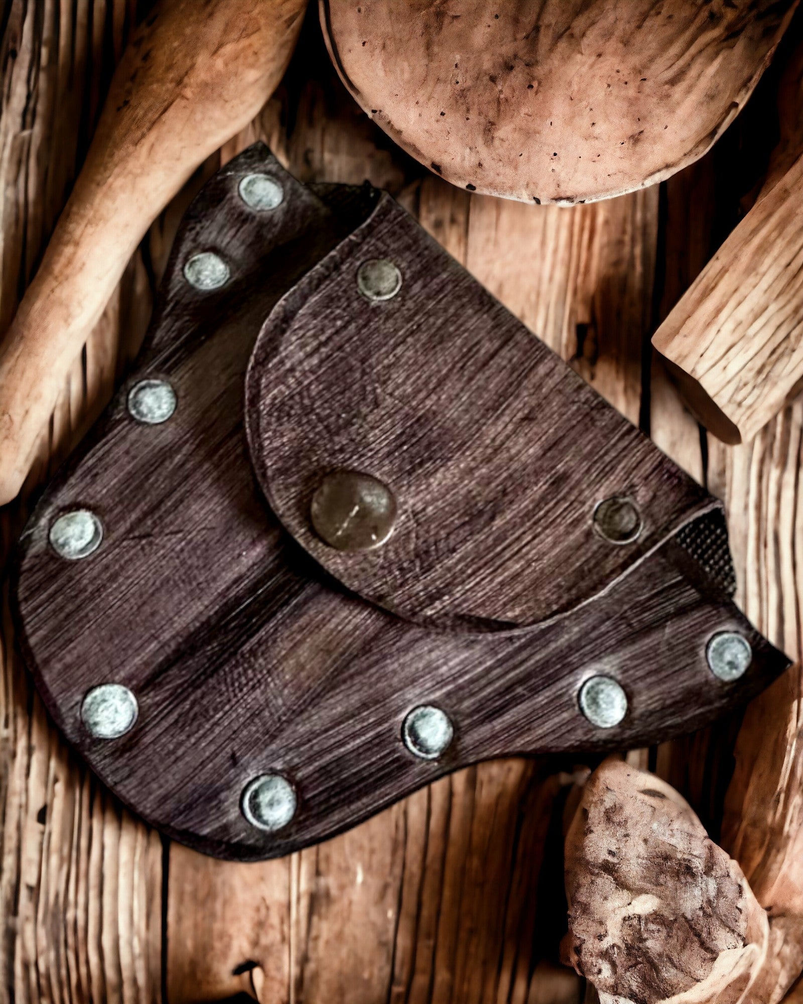 Bolsa Secreta do Duende da Floresta - Pequena Bolsa de Couro Feita à Mão