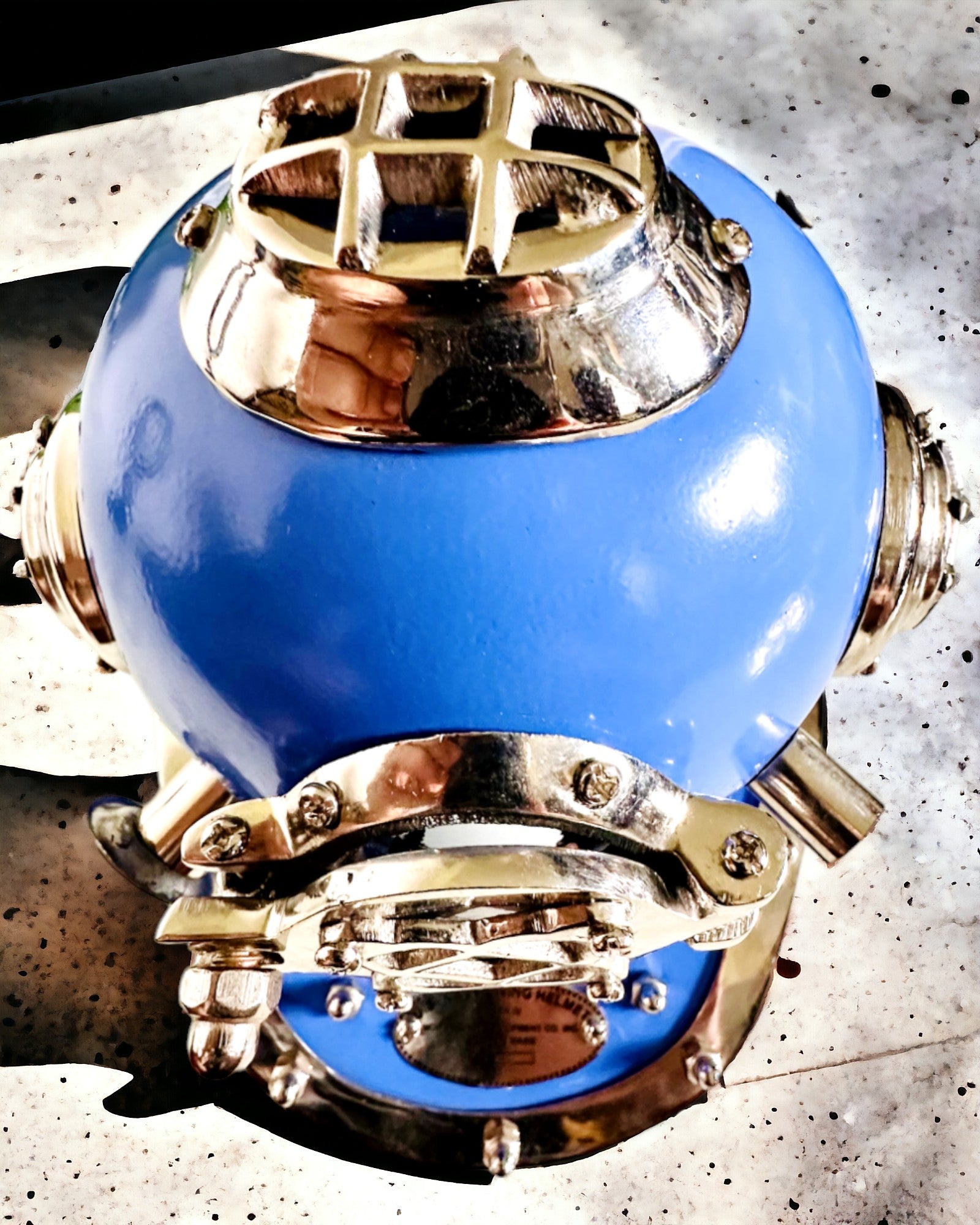 Capacete do Explorador das Profundezas - Edição de Colecionador com Opção de Gravação, 35 cm, presente para bombeiro ou mergulhador