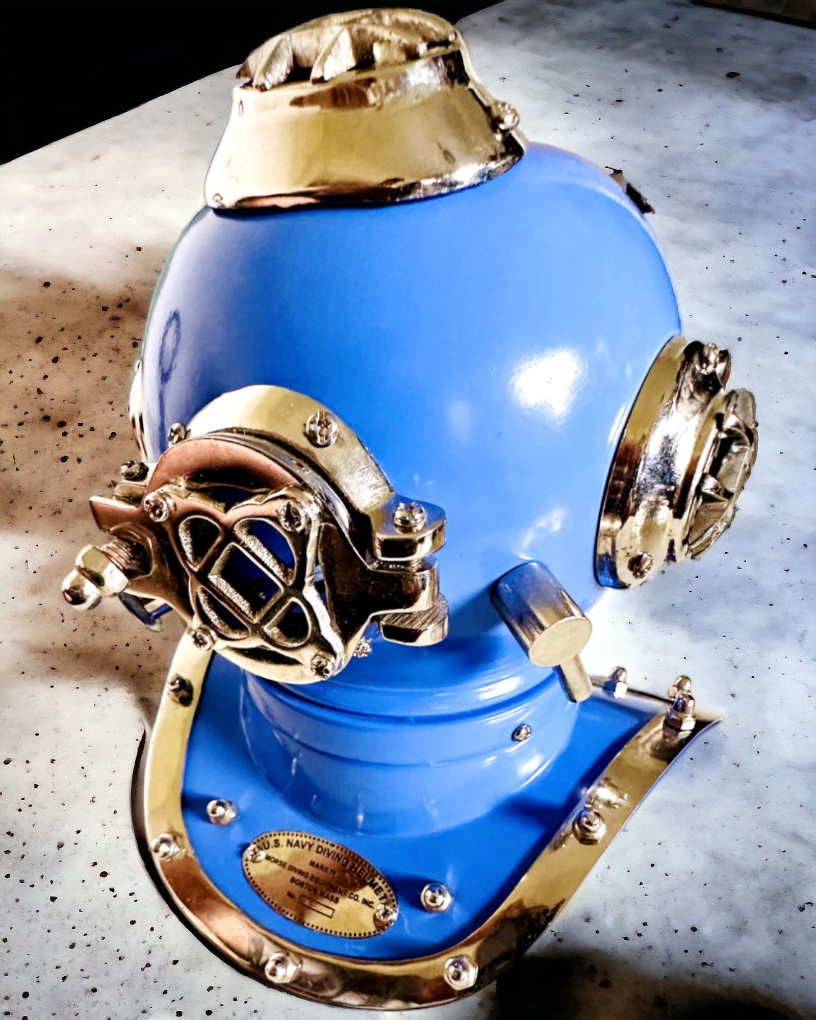 Capacete do Explorador das Profundezas - Edição de Colecionador com Opção de Gravação, 35 cm, presente para bombeiro ou mergulhador