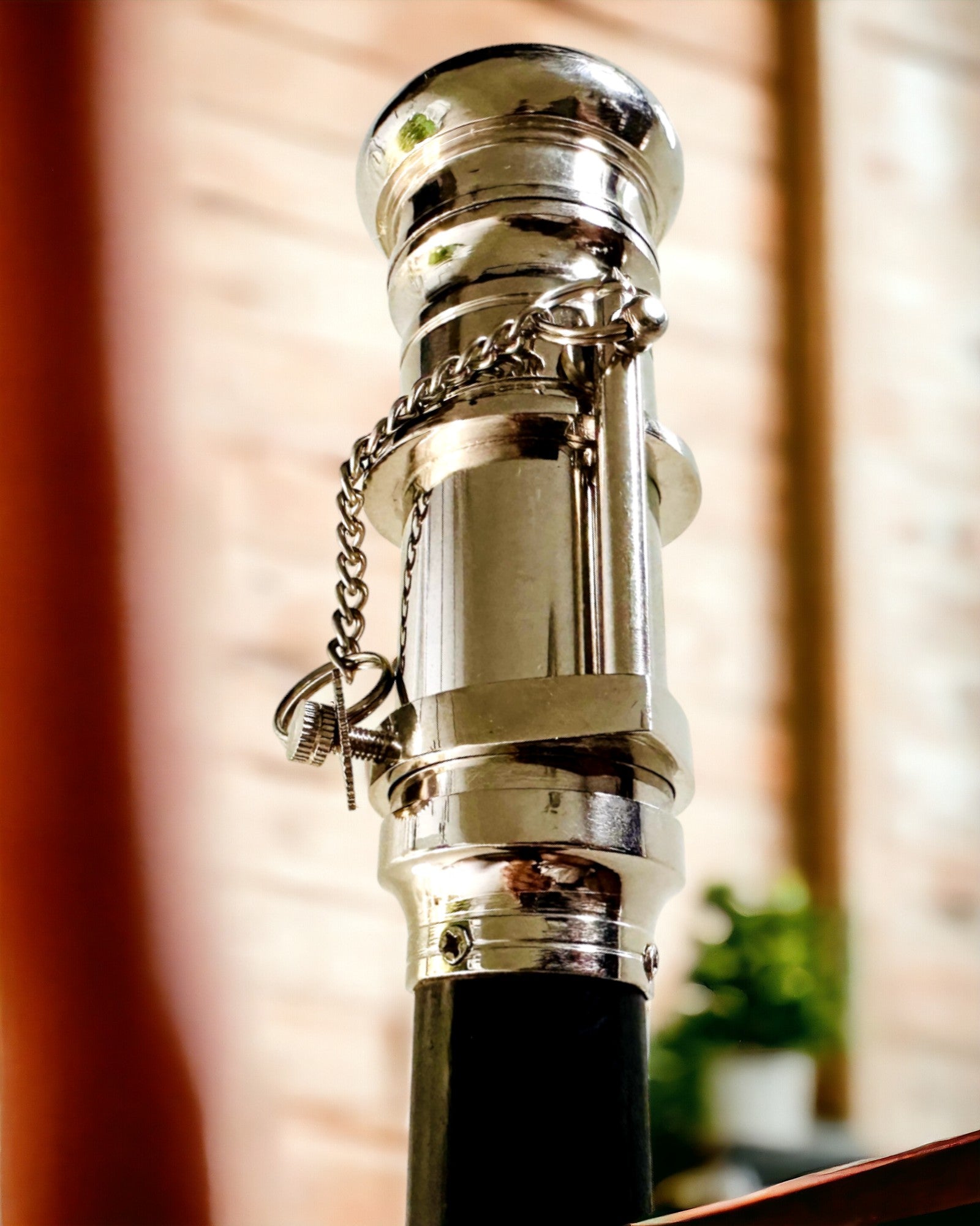 BASTÃO DE CAMINHADA COM PUNHO E FUNÇÃO DE LUNETA – ELEGANTE E MODERNO, 95 CM - capitão "Navigator's Crest"