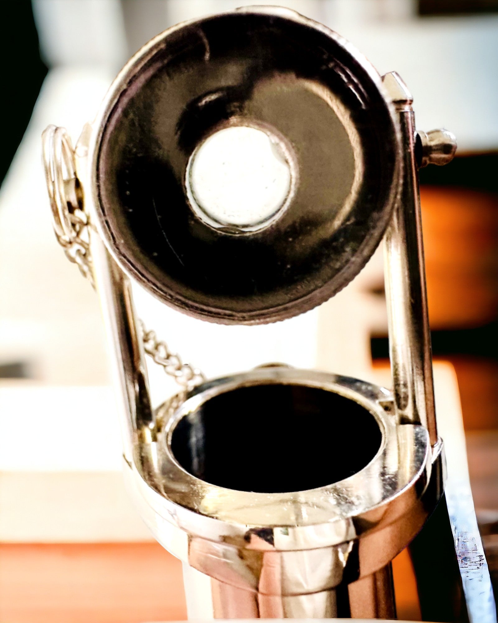 BASTÃO DE CAMINHADA COM PUNHO E FUNÇÃO DE LUNETA – ELEGANTE E MODERNO, 95 CM - capitão "Navigator's Crest"