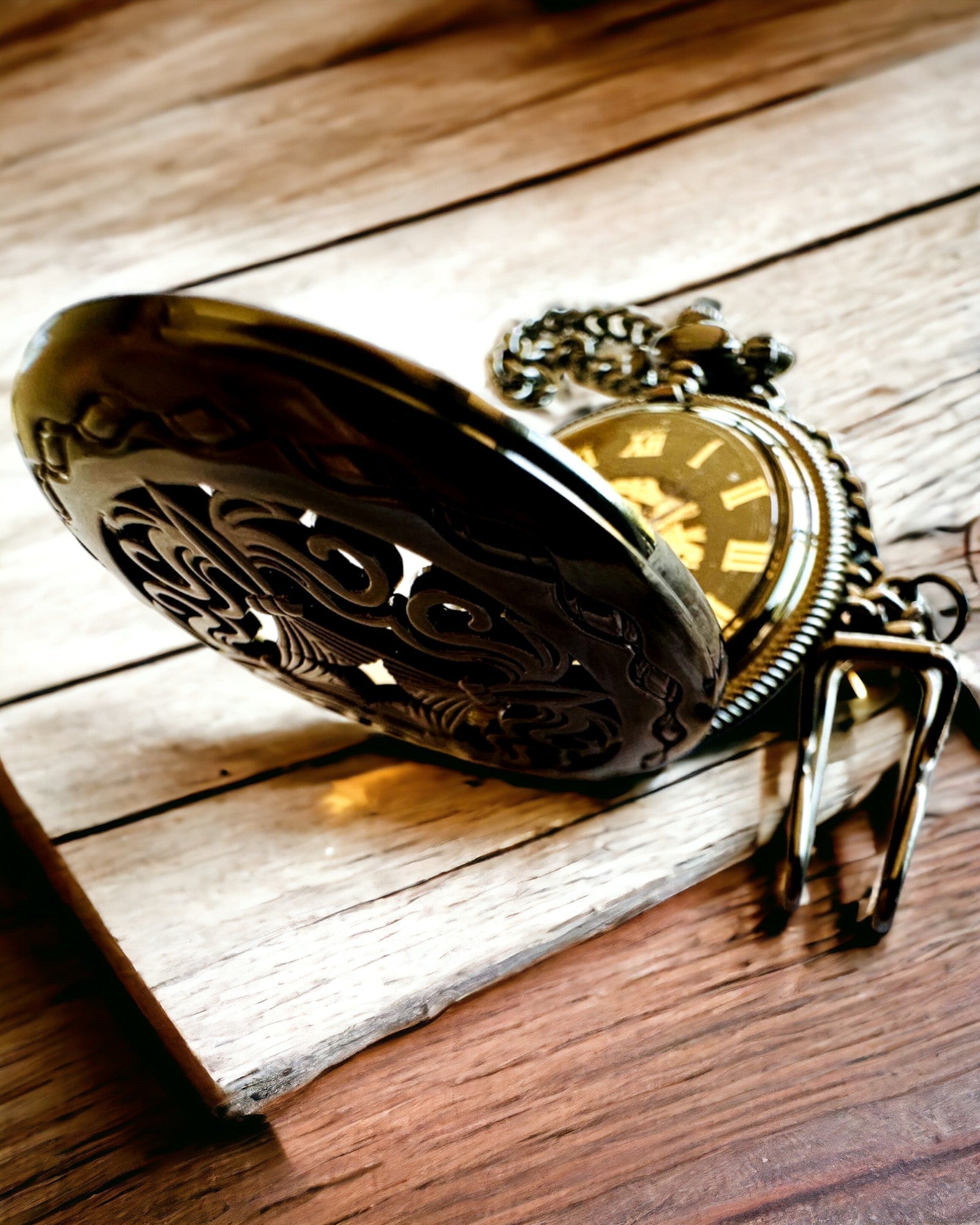 Relógio de Bolso "Czas Mistrzów" - Edição Premium com Possibilidade de Gravação