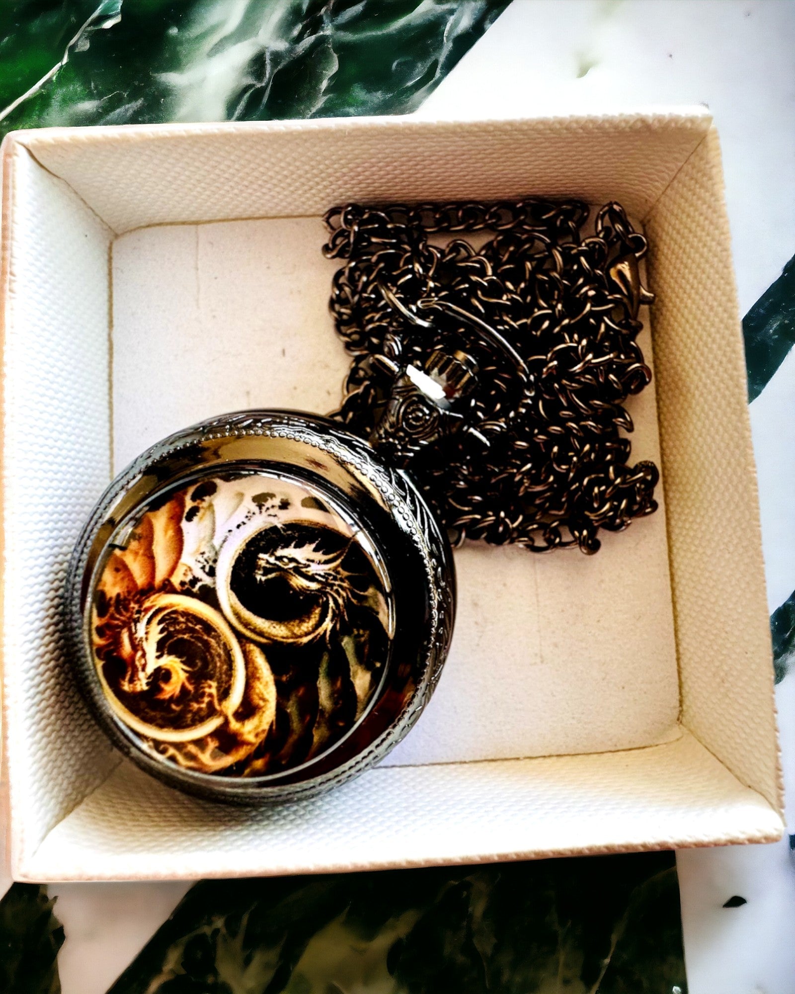 Relógio de Bolso "Smocza Aura" com Opção de Personalização