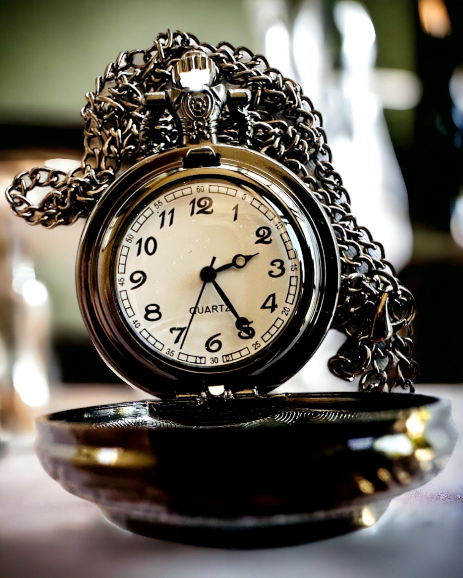 Relógio de Bolso "Smocza Aura" com Opção de Personalização