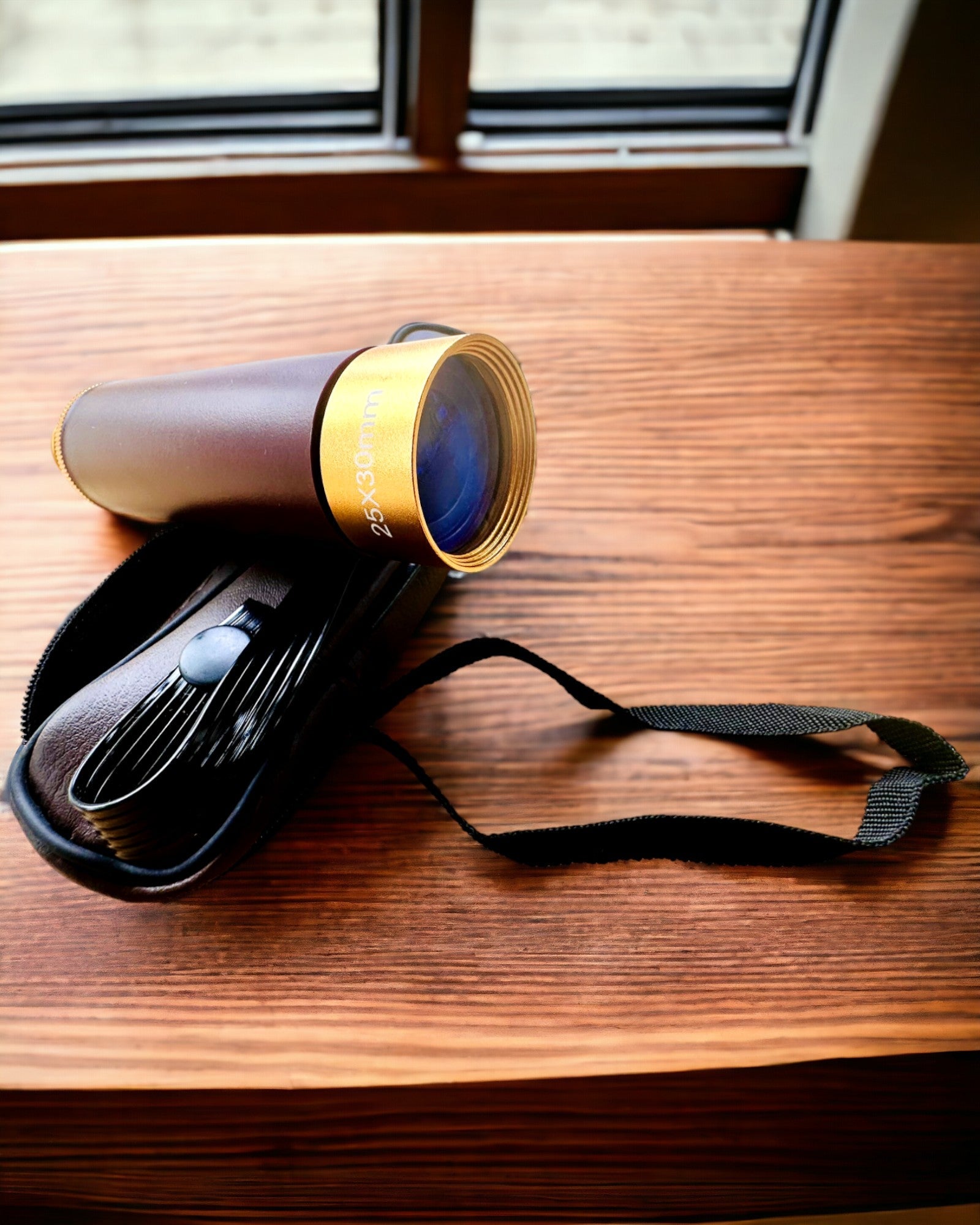 Luneta Monocular Explorer 25x30 - Telescópio Portátil e Dobrável, possibilidade de personalização com gravação