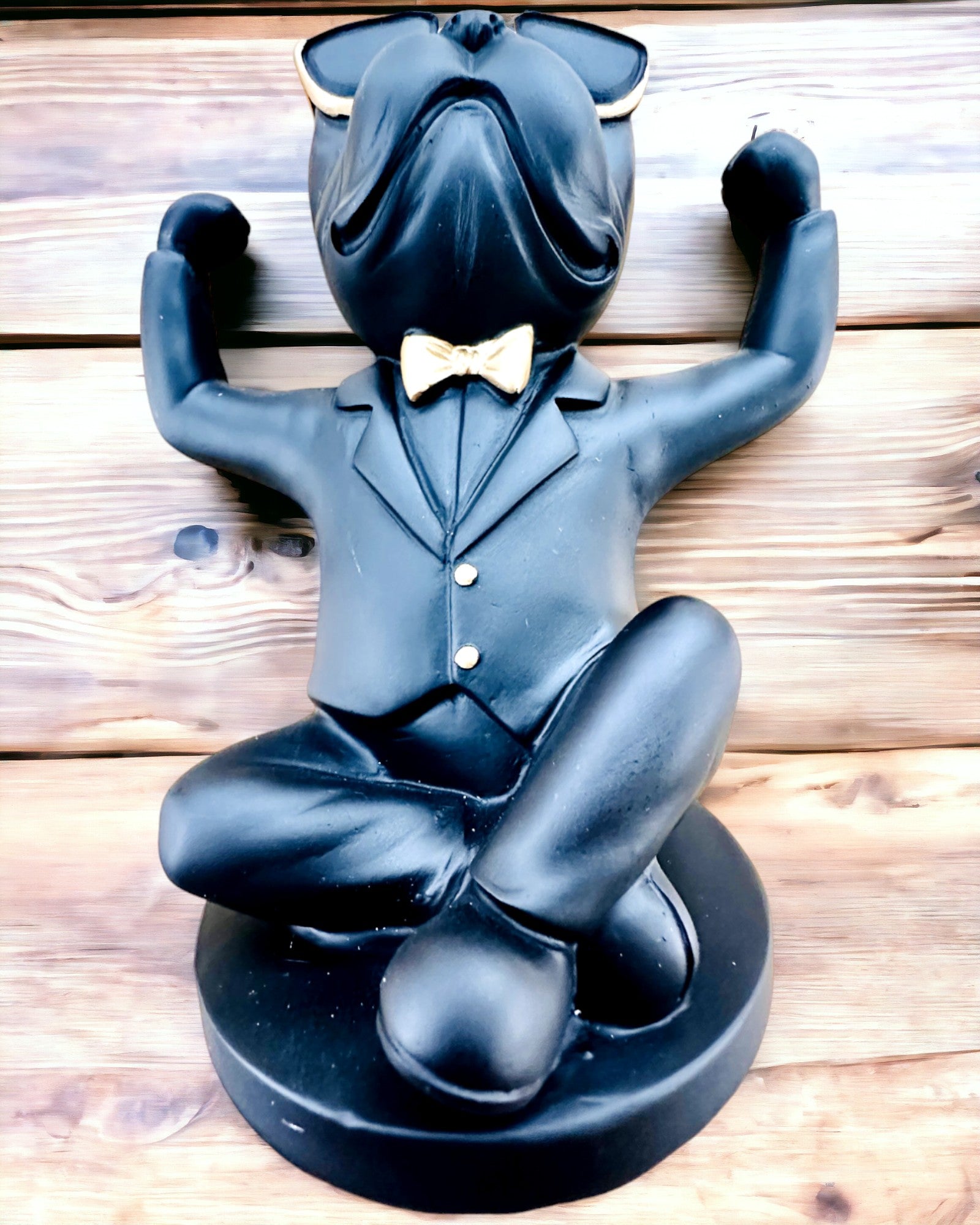 Figura Bulldog Elegance - Suporte exclusivo para copos, possibilidade de personalização com gravação